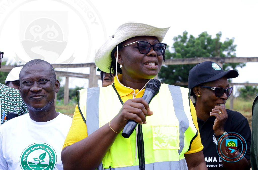 UENR ADOPTS ITS BASIC SCHOOL AS GATEWAY TO GREENING BONO SCHOOLS 2 Bono Regional Minister, Hon. Justina Owusu-Banahene