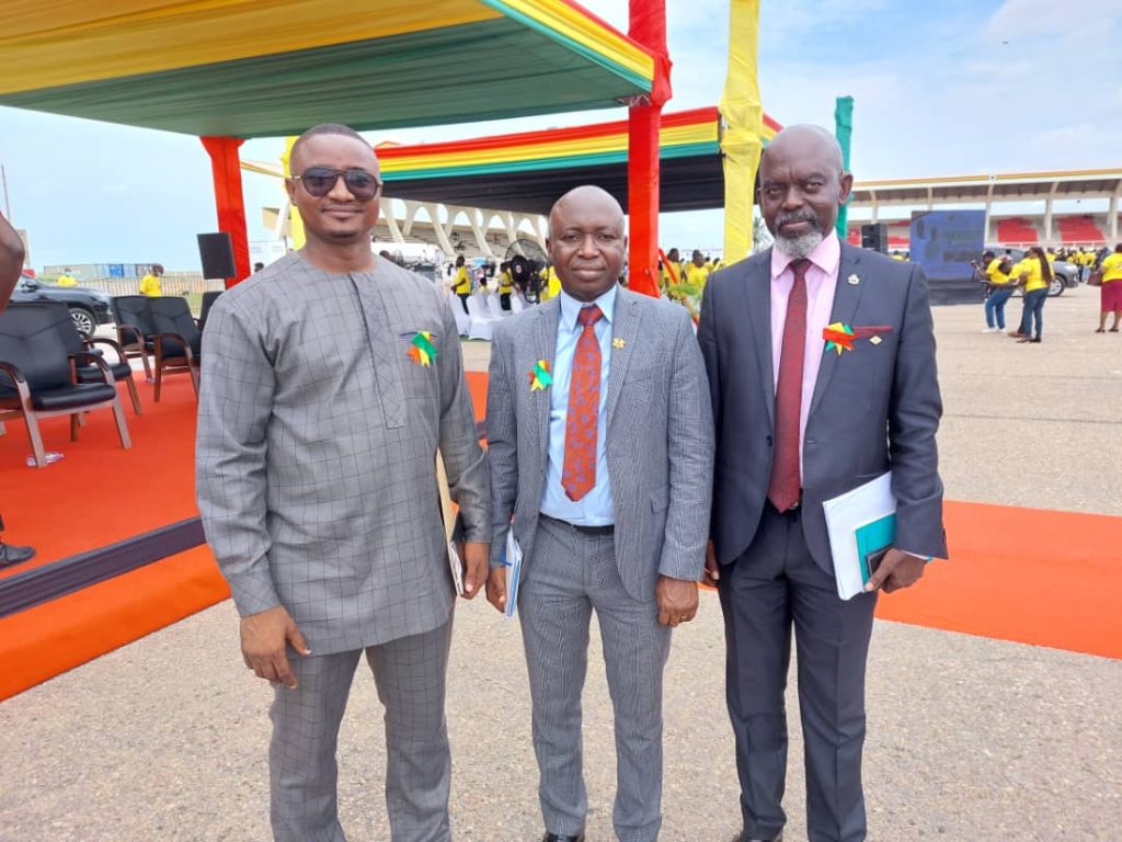 UENR AT COMMISSIONING OF GOLD PROCESSING MACHINE