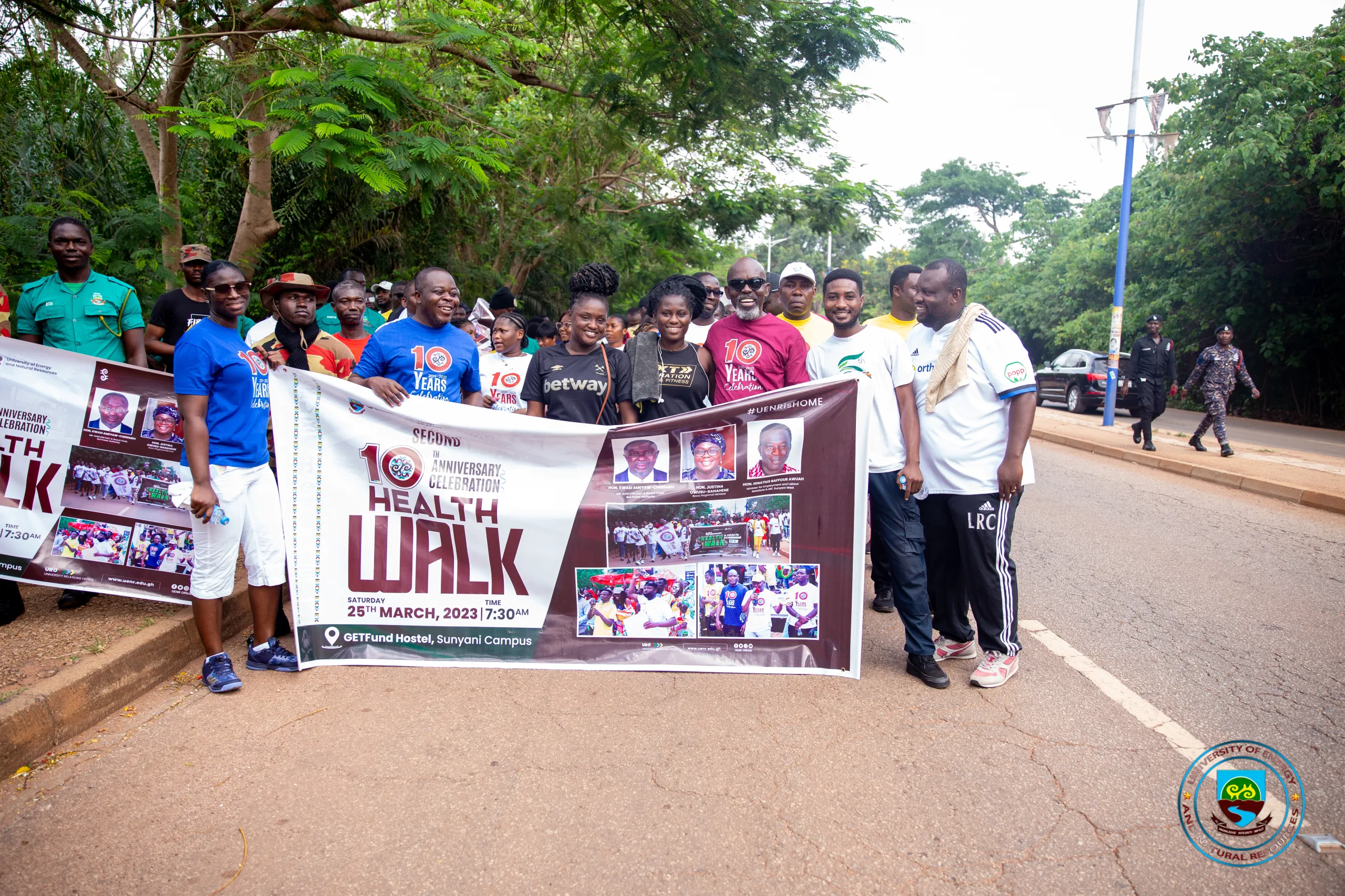 UENR Embarks on 2nd Health Walk Ahead of 10th Anniversary Grand Durbar and 7th Congregation 1 IMG 8689 2