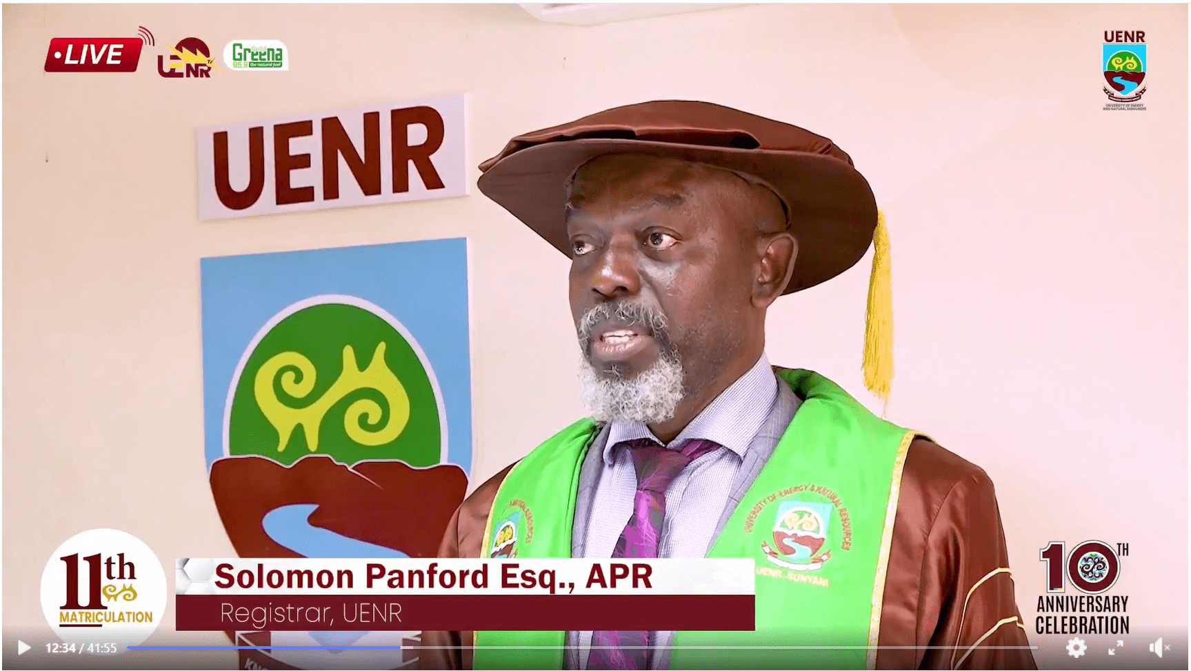 UENR Holds A Virtual Matriculation Ceremony for 3,850 First-Year Students 4 Screenshot 2023 03 06 081045